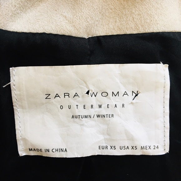 Zara Multi-color Contrasting Faux Fur Jacket Coat - Picture 14 of 15